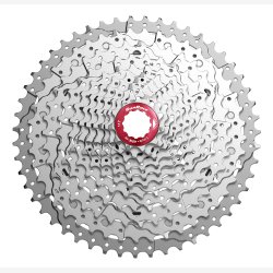 Cassette-sprocket 11 speed Sunrace CSMX8 11-42T - silver/red