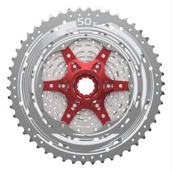 Cassette-sprocket 11 speed Sunrace CSMX8 11-42T - silver/red