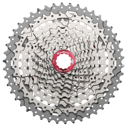 Cassette-sprocket 10 speed Sunrace CSMX3 11-42T - silver/red