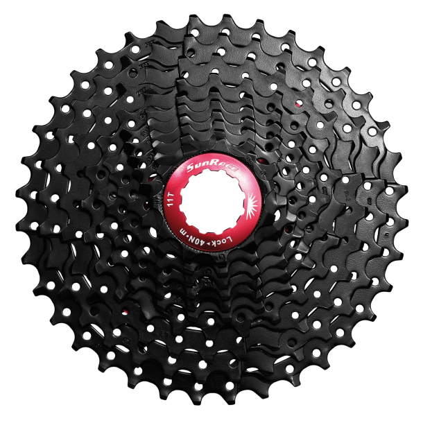 Cassette-sprocket 10 speed Sunrace CSMX0 11-36T - black/red