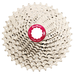 Cassette-sprocket 10 speed Sunrace CSMX0 11-36T - silver/red