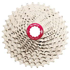 Cassette-sprocket 10 speed Sunrace CSMX0 11-36T - silver/red