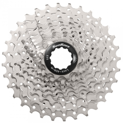 Cassette-sprocket 11 speed Sunrace CSRS3 11-32T - metallic with black spider