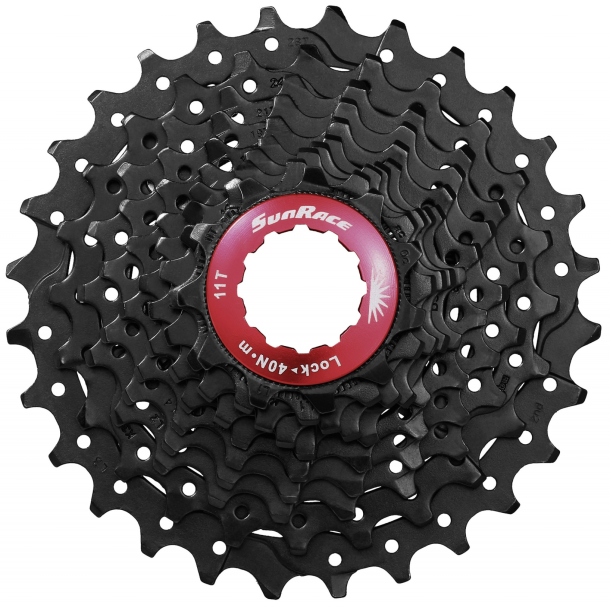 Kassette 10 speed Sunrace CSRX0 11-28T - sort