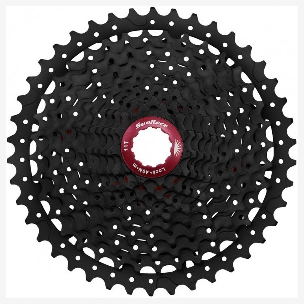 Cassette-Sprocket 11-speed Sunrace MX8  11-42T -  Black/Red