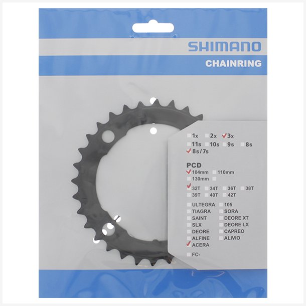 Tandhjul 32T Shimano Acera FC-M361 - black