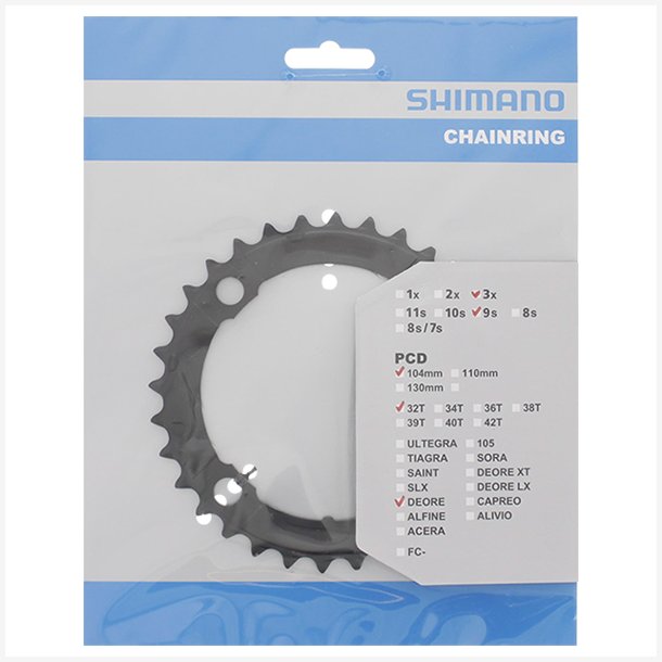 Tandhjul 32T Shimano Deore FC-M590 - black