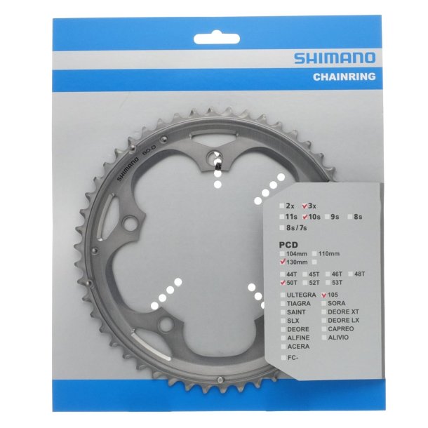 Tandhjul 50T Shimano 105 FC-5703 - silver