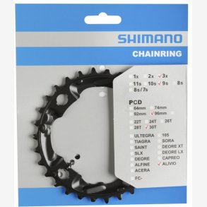 Tandhjul 30T Shimano Alivio FC-M4000