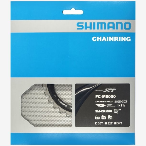 Tandhjul 30T Shimano XT FC-M8000 / FC-M8020 single