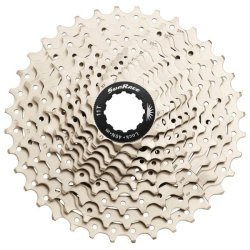 Kassette 10-speed Sunrace med st�lspider 11-36T - metallic