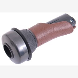 Handle for left Gazelle Basic 100mm with rotating bell - brown