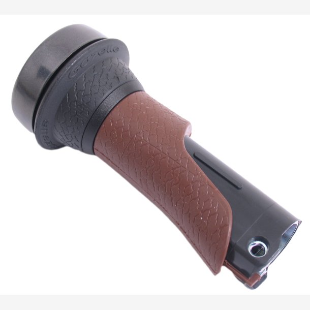 Handle for left Gazelle Basic 100mm with rotating bell - brown