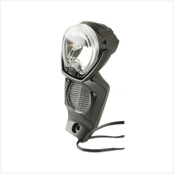 Forlygte Gazelle Light Vision V2 til navdynamo - sort