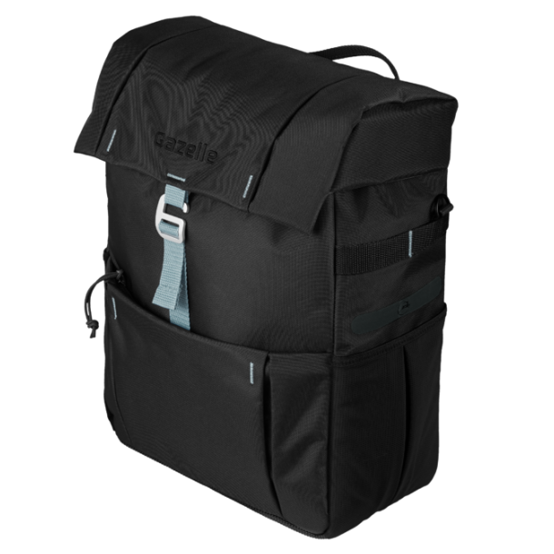 Cykeltaske Gazelle - sort / lys oliven