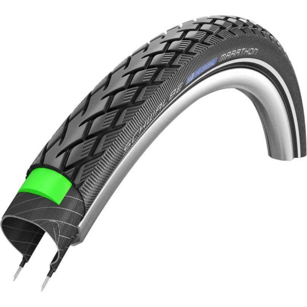 Dk SCHWALBE  47-305(16*1.75)  BLACK+Reflex  Marathon-Greenguard