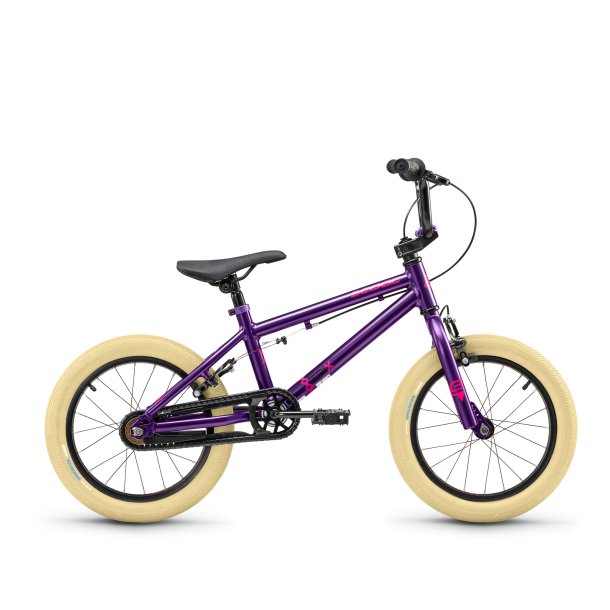 S'COOL XtriX Mini 16" BMX � 1 gear - m�rk lilla