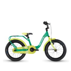 niXe 16" aluminium brnecykel med fodbremse grn/lime