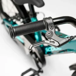 XXlite EVO 16" aluminium brnecykel frihjul - mrkegrn/mintgrn