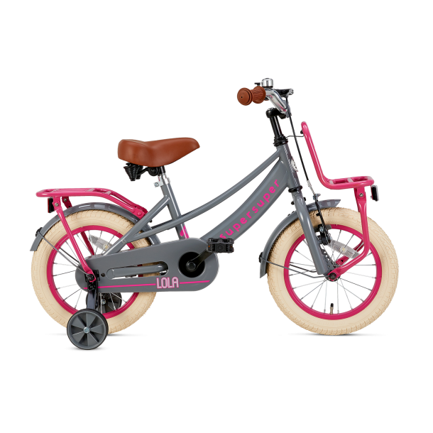  14 tommer pigecykel Lola Super Super gr pink