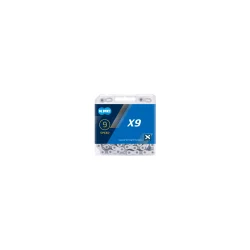 K�de 9-speed KMC X9 122 led � s�lv/gr�