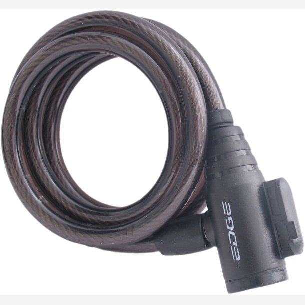 Spiral Cable Lock  Edge Wired 120 - 12*1800 - black