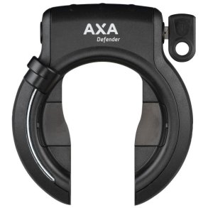 Ringl�s Axa Defender Retractable - sort, aftagelig n�gle