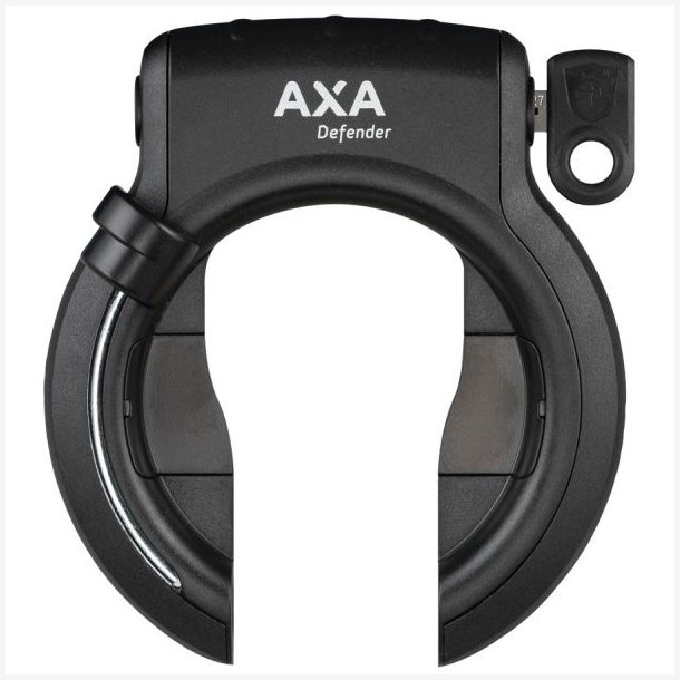 Ringls Axa Defender Retractable - sort, aftagelig ngle