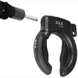 Ringls Axa Defender Retractable - sort, aftagelig ngle