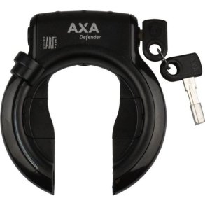 Ringl�s til cykel Axa Defender - mat sort - godkendt