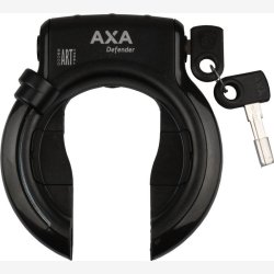 Ringls til cykel Axa Defender - mat sort - godkendt