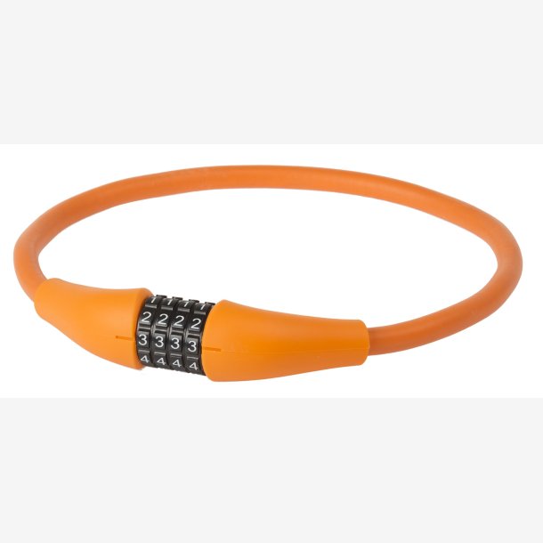 Digit cable lock M-Wave Silicon 900 x 12mm - orange