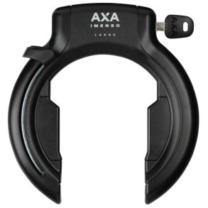 Ringl�s Axa Imenso Large Retractable med aftagelig n�gle - sort