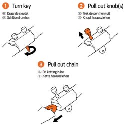 AXA cykel kdels Hawk 100/8