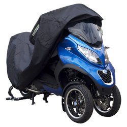 Motorcycle Cover DS Covers ALFA 3W with space for top box - black