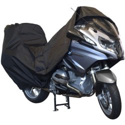 Motorcykelovertrk DS Covers ALFA topcase - stor - med nummerpladerude