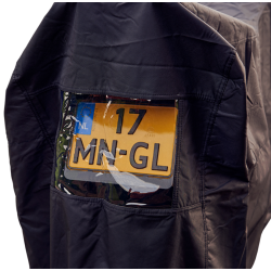 Motorcycle cover DS Covers ALFA topcase - XXLarge - with licence plate window