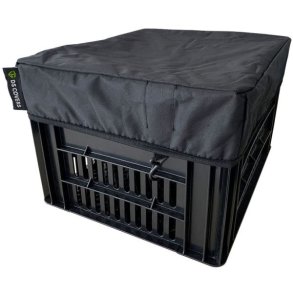 Cykelkasseovertrk DS Covers Crate M (kasser op til 35 x 45 cm) - sort