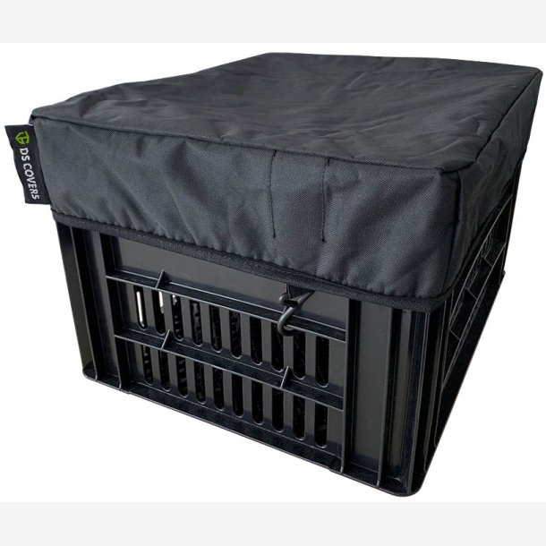 Cykelkasseovertrk DS Covers Crate L (kasser op til 40 x 50 cm) - sort