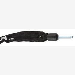 St med ringls Axa Imenso XL + plug-in kde Axa ULC 130 med sadeltaske