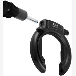 St med ringls Axa Imenso XL + plug-in kde Axa ULC 130 med sadeltaske