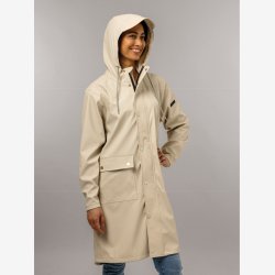 Regnfrakke Mirage Rainfall Trenchcoat - str. S - lavet af polyester soft touch - rhvid