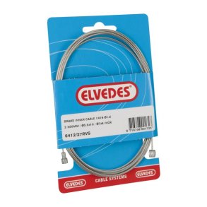 Inderbremsekabel Elvedes 2350 mm rustfrit st�l �1,5 mm V-nippel og T-nippel