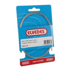 Inder gearkabel Elvedes 2250mm galvaniseret �1,25mm Sturmey Archer / Torpedo N-nippel og T-nippel - S�lv