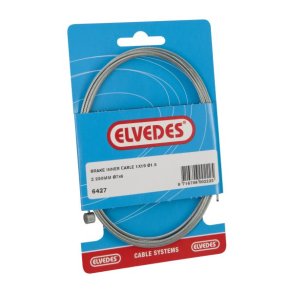 Inderbremsekabel Elvedes 2250mm galvaniseret �1,5mm T-nippel
