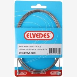 Inner Bremse cable Elvedes 2350mm stainless steel / Slick 1,5mm V-nipple and T-nipple (on card)