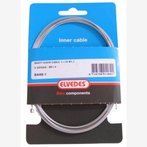 Inner shift cable Elvedes 2250mm galvanised 1,1mm N-nipple (blister)