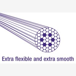 Inner shift cable Elvedes 2250mm stainless steel  Slick 1,1mm N-nipple (blister)