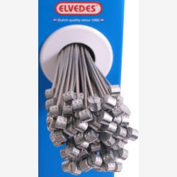 Indvendigt bremsekabel Elvedes 2000mm rustfrit stl 1,5mm T-nippel (100 stk.)
