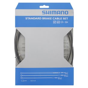 Bremse cable set Shimano steel - black